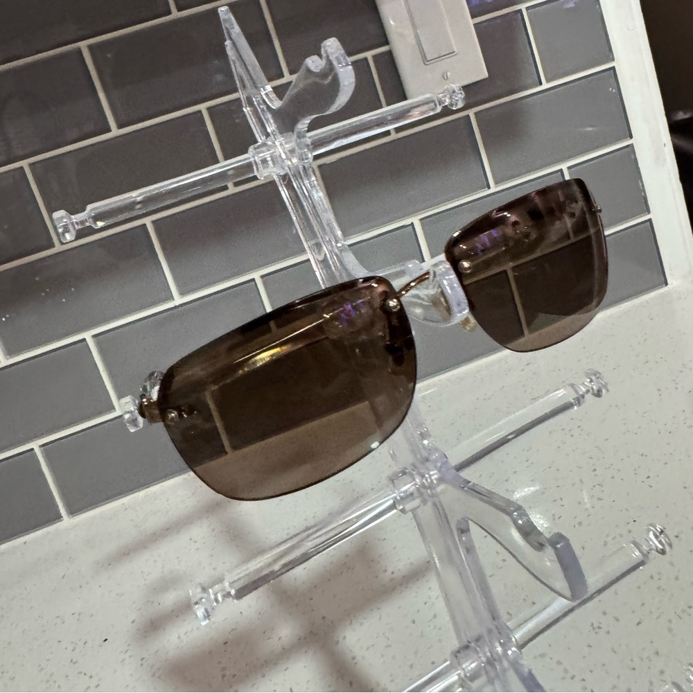 Coach Rimless Sunglasses Brown Gradient Lenses